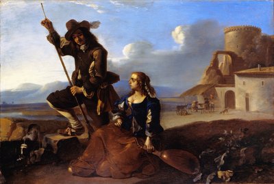 Landscape with Figures by Anton Goubau